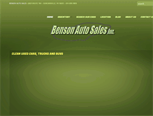 Tablet Screenshot of bensonautosales.net